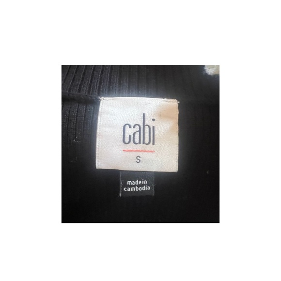 Cabi Adorn Black Ruffle sweater SIZE S - Picture 5 of 6